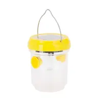 Capcană solară pentru insecte, cu LED, 7x9 cm, culoare galben