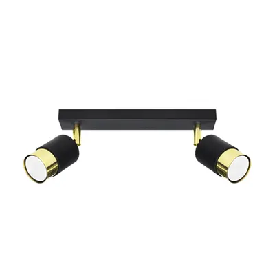 Corp de iluminat pentru tavan NERO 2 negru/auriu