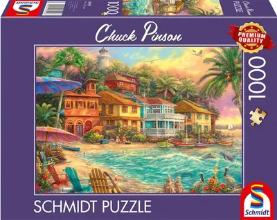 Puzzle Schmidt din 1000 piese - Viața de pe insulă