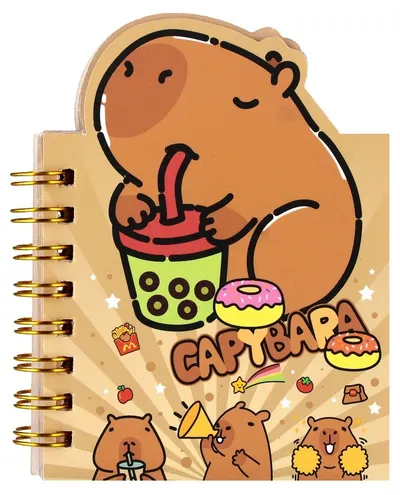 Carnet cu spirală Starpak – Kapibara, A7, 50 de file