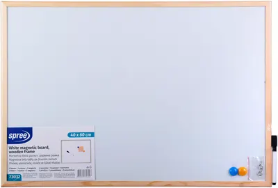 Tabla magnetica alba Spree - 40 х 60 cm, cu accesorii