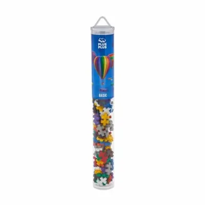 Set constructie Plus-Plus, tub 100 piese, culori standard