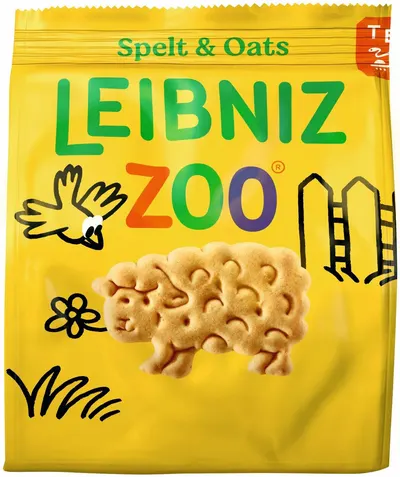 Leibniz Zoo Biscuiți, spelta și fulgi de ovăz, 100 g, Bahlsen