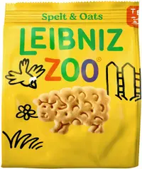 Leibniz Zoo Biscuiți, spelta și fulgi de ovăz, 100 g, Bahlsen