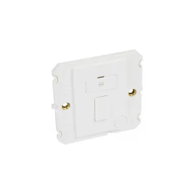 Fused connection unit Arteor - BS 1363:4 - 13 A - switched - alb
