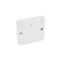 Fused connection unit Arteor - BS 1363:4 - 13 A - switched - alb