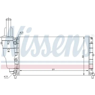 Radiator, racire motor NISSENS 61858