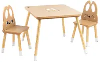 Set de masă pentru copii cu 2 scaune Moni Toys - Cute Bunny