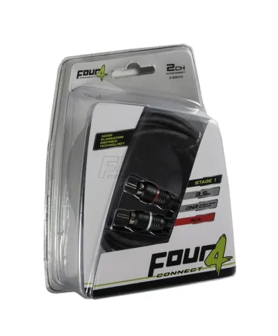 Cablu RCA FOUR Connect 4-800154 STAGE1, 3.5 M, 2 Canale, OOFC, Twisted Pair