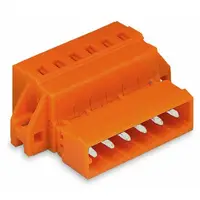 1-conductor male connector; clamping collar; 2.5 mm²; Pin spacing 5.08 mm; 18-pole; 2,50 mm²; orange