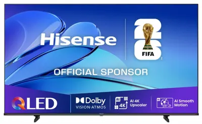 Televizor Smart Hisense - 55E7Q, 55'', 4K AI Upscaler, QLED, Dolby Vision-Atmos, 2x10 W, Game Mode PLUS, negru