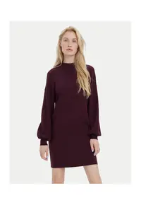 Rochie tricotata de dama - 52% viscoza - 28% poliester - 20% nailon - Violet