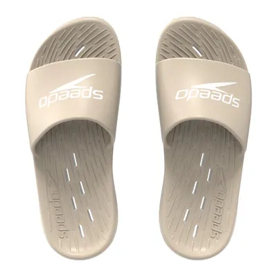 Șlapi bej Speedo Slide, uscare rapidă și confort pentru piscină și plajă