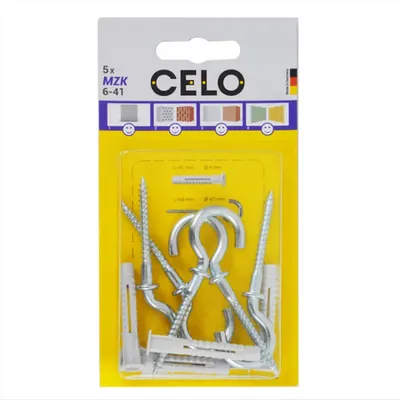 CELO Blister Multi-purpose plug cu collar MZK 6-41 cu round hook RH 4,5x68