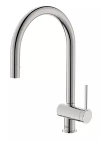 Baterie bucatarie Roca ONA A5A811FSM0, inalta, tip C, dus, mat, Otel satinat
