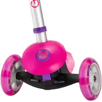 Trotineta pliabila Trunki roz L cu ghidon reglabil, curea si husa pentru transport, greutate admisa 75 kg