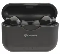 Căști wireless Denver - TWE-37, TWS, negru