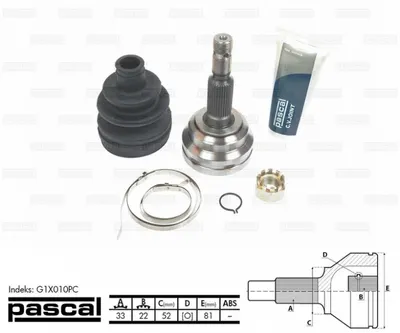 Cap planetara spre roata (33z 22z 52mm) OPEL ASTRA G, VECTRA B 1.4 1.6 1.7D intre 1995-2009