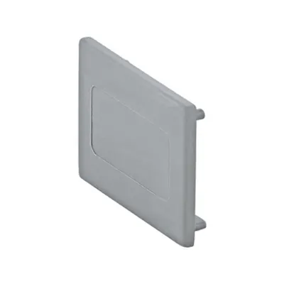 3-phase End caps 2Stk plastic silver