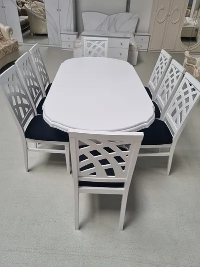 Set Marco 1 Masa 160/195 Cm + 8 Scaune Personalizabil pe Culori