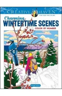 Creative Haven Charming Wintertime Scenes Color by Number