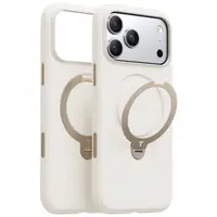 Husa MagSafe pentru Apple iPhone 17 Pro, Torras, QPRO Silicone, Alba