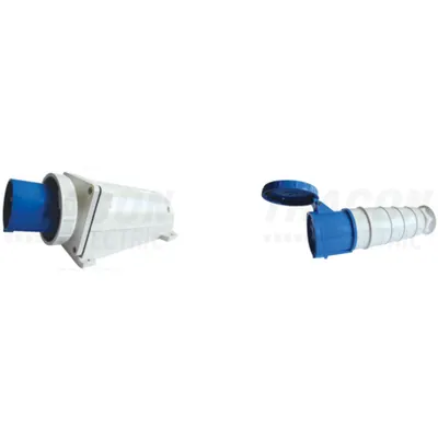 Pachet Industrial IP67 Puternic: Fisa Aparenta si Priza Cablu, 125A, 250V - Conexiuni Extreme si Sigure
