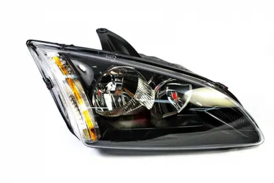 Far fata dreapta (H1 H7, electric, fara motoras, culoare interior: gri, culoare semnalizator: galben) potrivit FORD FOCUS II