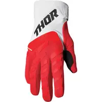 Manusi copii atv cross Thor Spectrum, culoare rosu alb, marime M