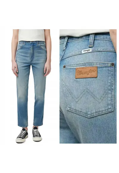 Blugi Dama - Walker - W29-L30 USA - Albastru - Bumbac - Design Clasic Casual - Ideal Pentru Uz Zilnic - Material Premium Confortabil - Aspect Denim Modern - 5 Buzunare - Fermoar