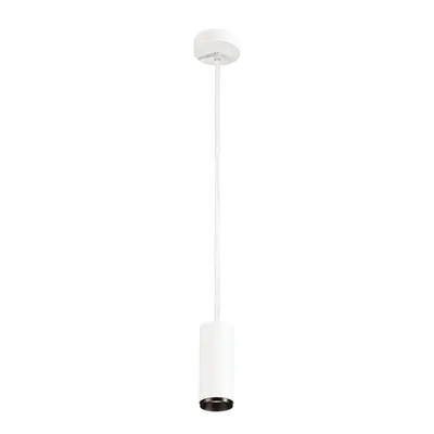 Lampa suspendata, lustra NUMINOS S Pendant, white Indoor LED pendant light white/black 4000K 36°