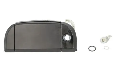 Maner usa Stanga Fata potrivit VW TRANSPORTER T4 1990-1995 - (exterior, cu gaura pentru incuietoare; negru)