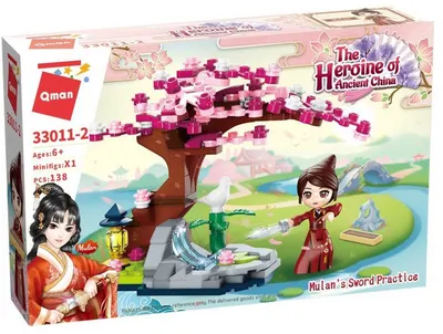Set de constructii Qman The Heroine of Ancient China - Mulan, antrenament cu sabii
