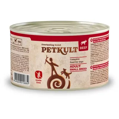Hrana Umeda Caini, Petkult Dog Mini Adult cu Vita, 185 g