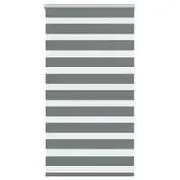 vidaXL Jaluzea tip zebra gri închis lățime țesătură 65,9 cm poliester