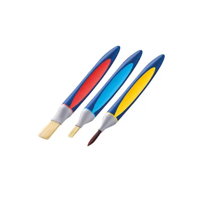 Pensule, 3buc/set, nr.6,6,12 varf rotund si drept, Pelikan Griffix