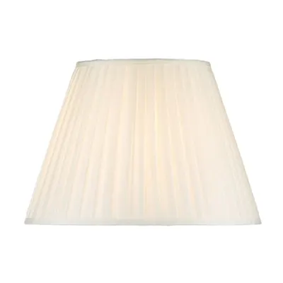 Abajur Siam White Cotton Tapered Drum Shade 45cm