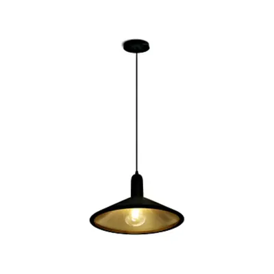 Tia, Pendant luminaire, 12W, E27, 100-240V, IP20, negru