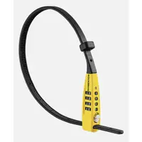 Lacăt cablu ROCKBROS 52 cm cu combinaţie 4 cifre, negru-galben