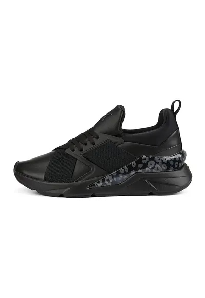Pantofi sport cu animal print Muse X5 - Negru