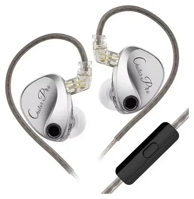 Căști cu microfon KZ – Castor Pro Silver Harman Edition, argintii