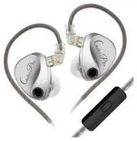 Căști cu microfon KZ – Castor Pro Silver Harman Edition, argintii