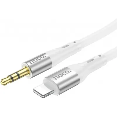 Cablu Audio Lightning - 3.5mm HOCO UPA22, 1m, Alb
