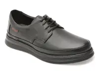 Pantofi OTTER negri, DD506, din piele naturala
