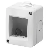 Doza aparenta cu suport incorporat - PROTECTED IP40 2 modul - RAL 7035 GREY - CHORUS