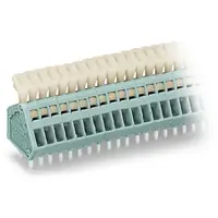 PCB terminal block; push-button; 0.5 mm²; Pin spacing 2.5 mm; 9-pole; CAGE CLAMP®; 0,50 mm²; gray