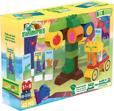 Constructor BioBuddi Swampies - Monstru, 43 de piese
