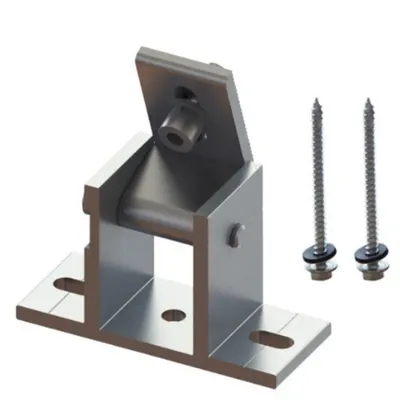 Picior frontal reglabil pentru panouri fotovoltaice pe structura metalica