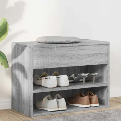 vidaXL Bancă pentru pantofi stejar sonoma 60x30x45 cm lemn prelucrat