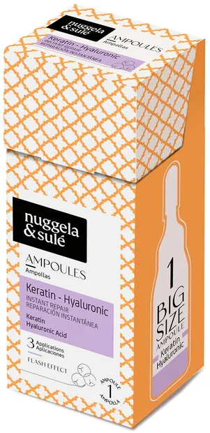 Nuggela & Sulé Fiolă restauratoare Keratin-Hyaluronic, 10 ml